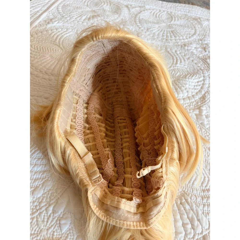 Long Blonde Braided Cosplay Costume Wig Girls Teens Elsa Frozen Dress Up